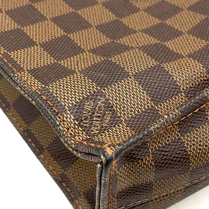 Louis Vuitton Sac Pla Damier Ebene Damier Ebene Leather × PVC Brown Tote Bag