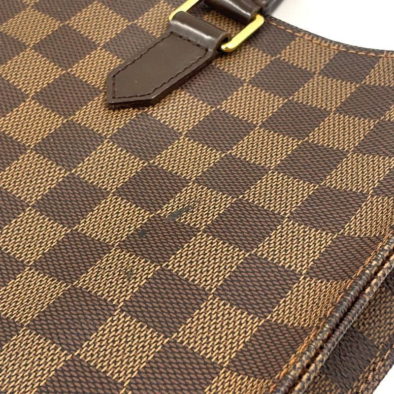 Louis Vuitton Sac Pla Damier Ebene Damier Ebene Leather × PVC Brown Tote Bag