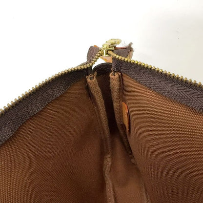 Louis Vuitton Pochette Accessoire Monogram Leather X PVC Brown Handbag Gold