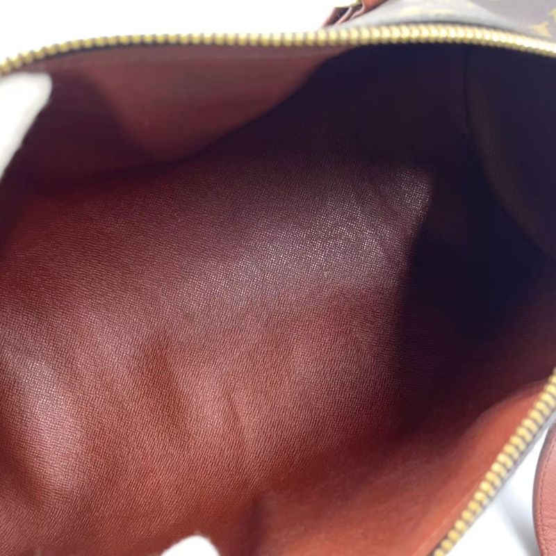 Louis Vuitton Papillon 30 Monogram Old Shape Leather × PVC Brown Handbag Gold