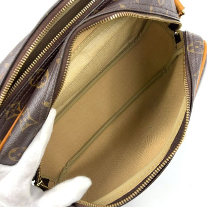 Louis Vuitton Reporter PM Monogram Leather × PVC Brown Shoulder Bag Gold M45254