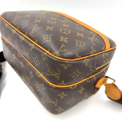 Louis Vuitton Reporter PM Monogram Leather × PVC Brown Shoulder Bag Gold M45254