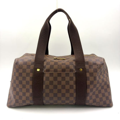Louis Vuitton Weekender MM Damier Ebene Damier Ebene Leather × PVC Brown Boston