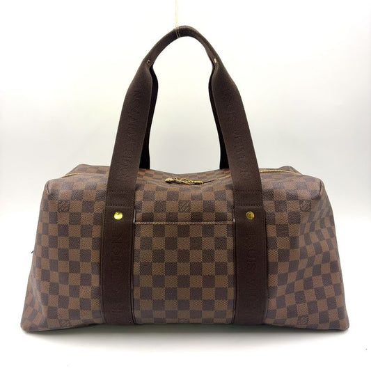 Louis Vuitton Weekender MM Damier Ebene Damier Ebene Leather × PVC Brown Boston