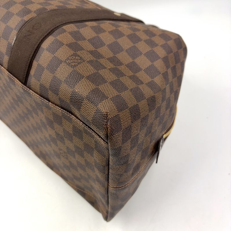 Louis Vuitton Weekender MM Damier Ebene Damier Ebene Leather × PVC Brown Boston