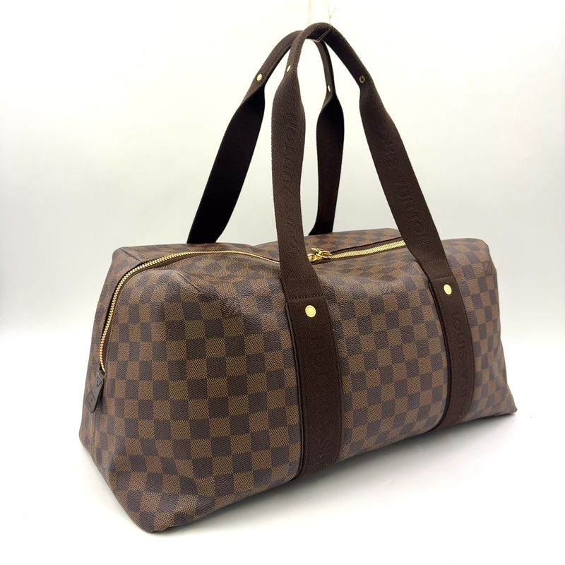 Louis Vuitton Weekender MM Damier Ebene Damier Ebene Leather × PVC Brown Boston