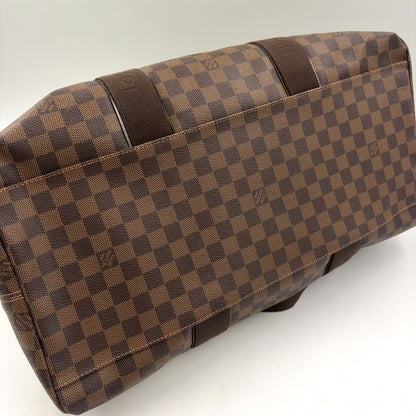 Louis Vuitton Weekender MM Damier Ebene Damier Ebene Leather × PVC Brown Boston