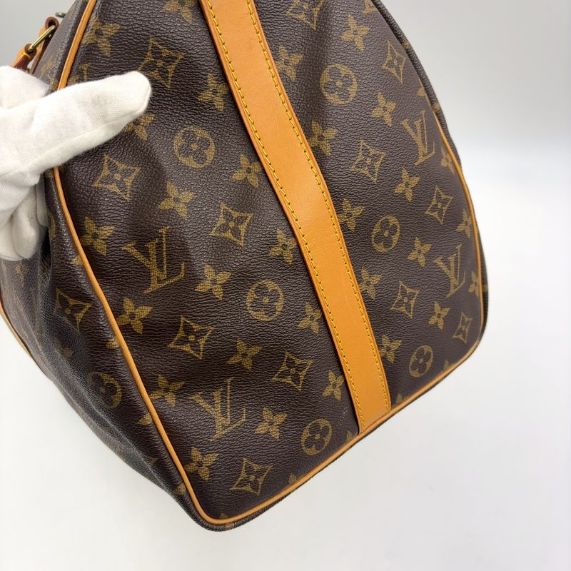 Louis Vuitton Keepall Bandoliere 50 Monogram Leather X PVC Brown Boston Bag