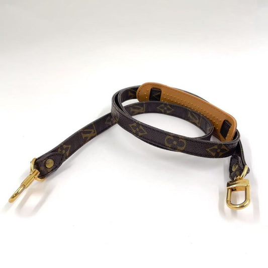 Louis Vuitton Monogram Shoulder Strap PVC Brown And Beige Gold J52315