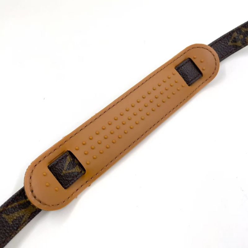 Louis Vuitton Monogram Shoulder Strap PVC Brown And Beige Gold J52315