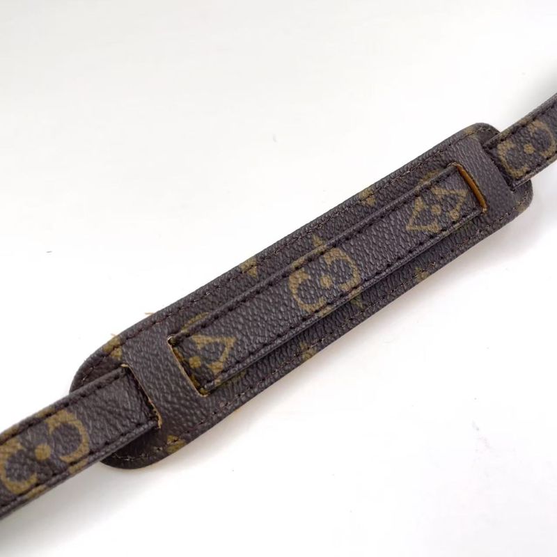 Louis Vuitton Monogram Shoulder Strap PVC Brown And Beige Gold J52315