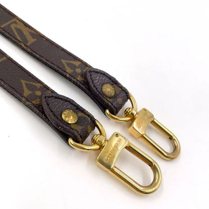 Louis Vuitton Monogram Shoulder Strap PVC Brown And Beige Gold J52315