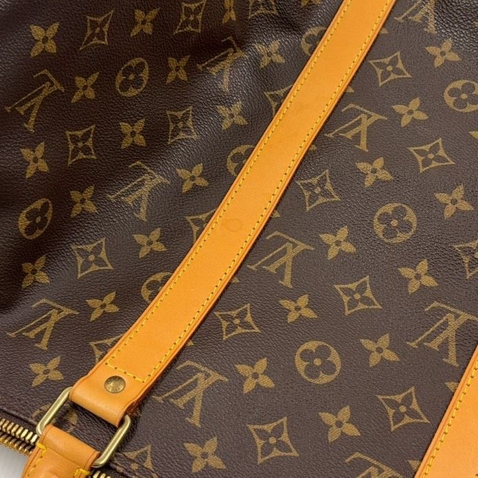 Louis Vuitton Keepall Bandoliere 50 Monogram Leather X PVC Brown Boston Bag