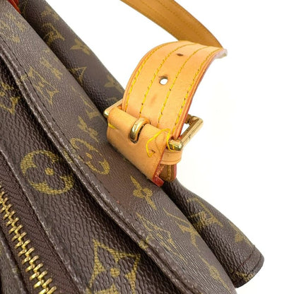 Louis Vuitton Multiplicite Monogram Leather X PVC Brown Handbag Gold M51162