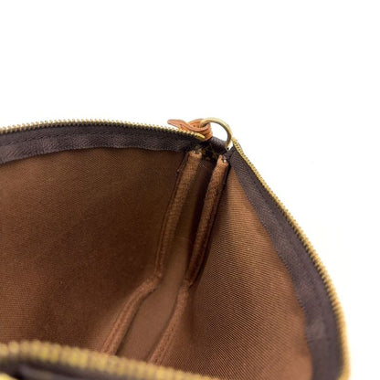 Louis Vuitton Pochette Accessoire Monogram Leather X PVC Brown Handbag Gold