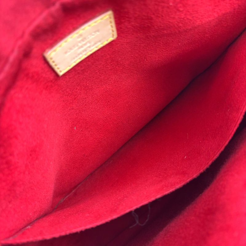 Louis Vuitton Multiplicite Monogram Leather X PVC Brown Handbag Gold M51162