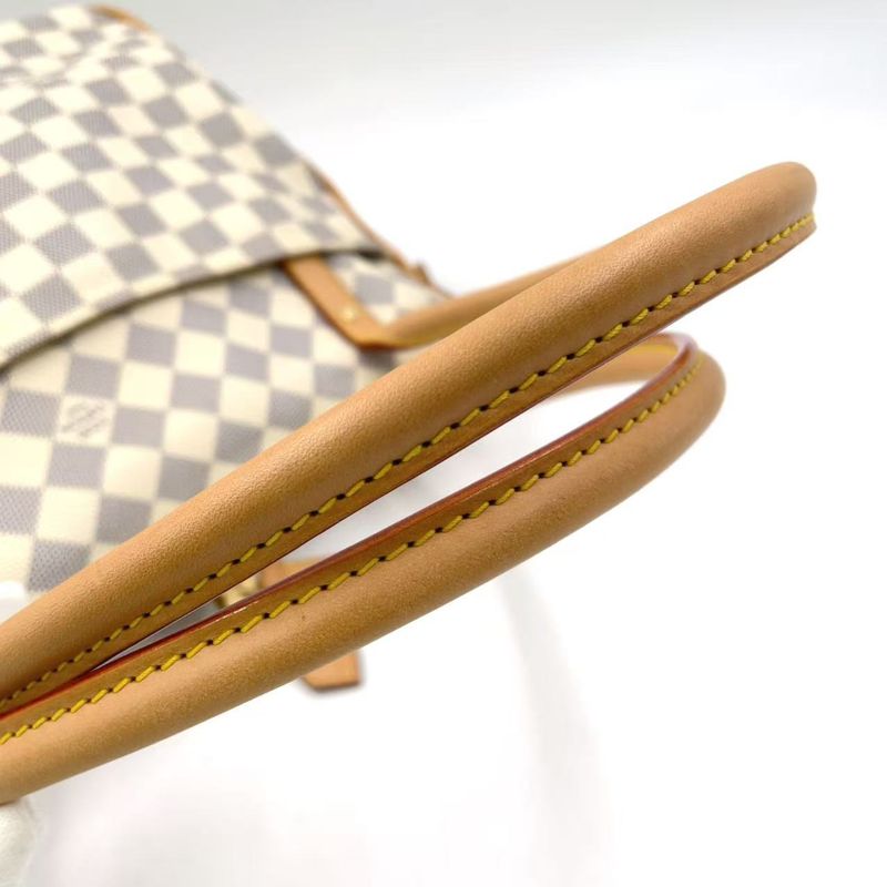 Louis Vuitton Figeri PM Damier Azure Damier Azure Leather × PVC White × Light