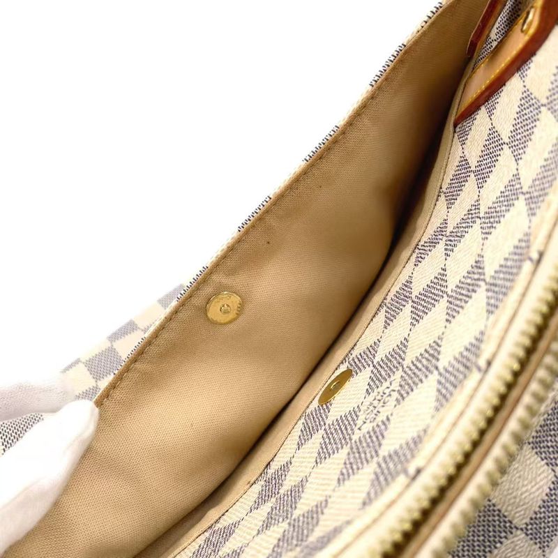 Louis Vuitton Figeri PM Damier Azure Damier Azure Leather × PVC White × Light