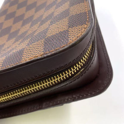 Louis Vuitton Damier Saint Louis Damier Ebene Second Bag Leather X PVC Brown