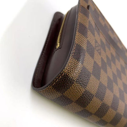 Louis Vuitton Damier Saint Louis Damier Ebene Second Bag Leather X PVC Brown