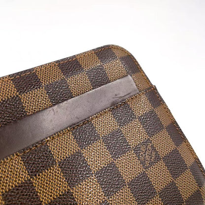 Louis Vuitton Damier Saint Louis Damier Ebene Second Bag Leather X PVC Brown