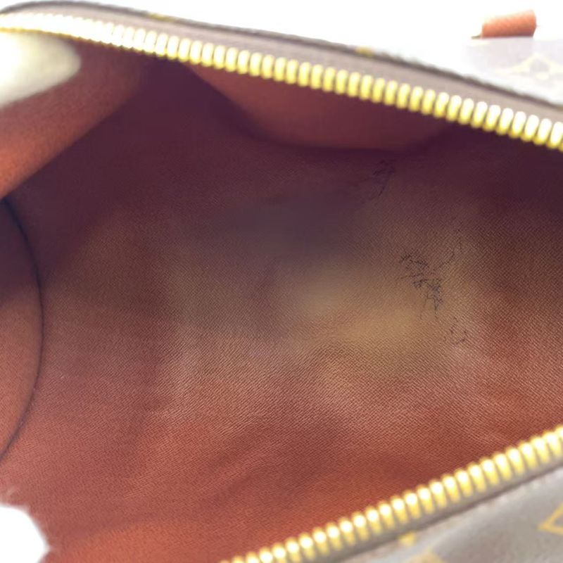 Louis Vuitton Papillon 30 Monogram Old Shape Leather × PVC Brown Handbag Gold