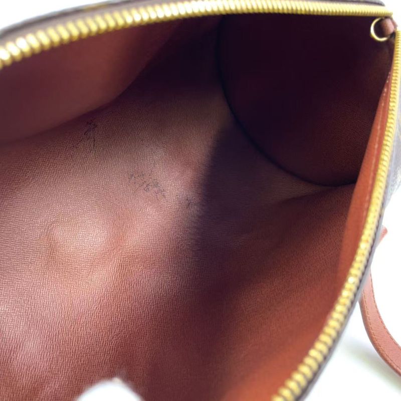 Louis Vuitton Papillon 30 Monogram Old Shape Leather × PVC Brown Handbag Gold