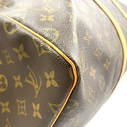 Louis Vuitton Keepall 55 Monogram Leather × PVC Brown Boston Bag Gold M41424