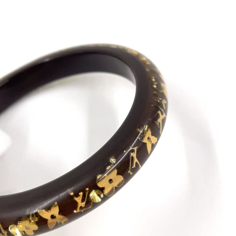 Louis Vuitton Bracelet Uncrushed Resin Gold And Brown Bracelet/bangle M65662