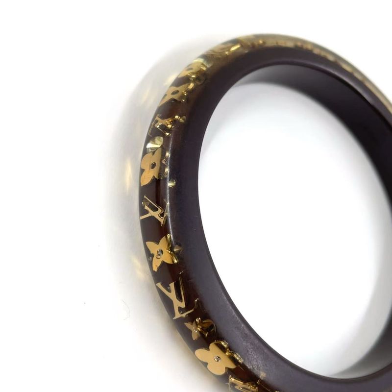 Louis Vuitton Bracelet Uncrushed Resin Gold And Brown Bracelet/bangle M65662