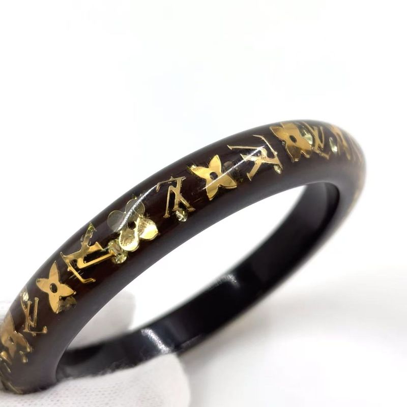 Louis Vuitton Bracelet Uncrushed Resin Gold And Brown Bracelet/bangle M65662
