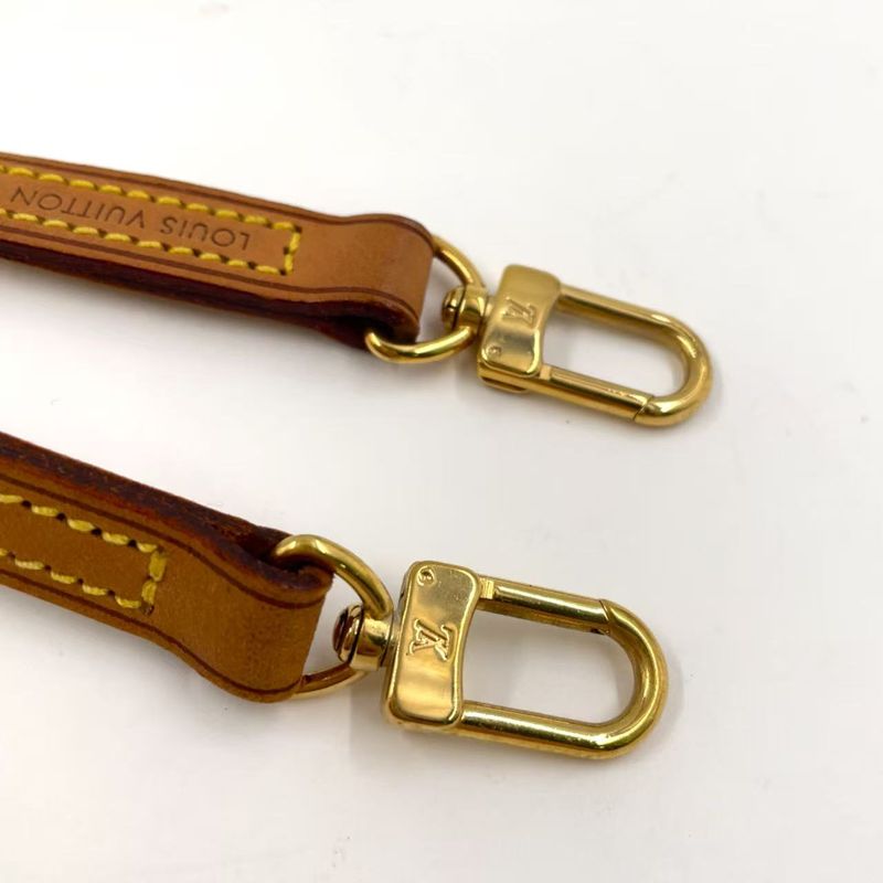 Louis Vuitton Shoulder Strap Leather Beige Gold J00145