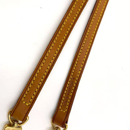 Louis Vuitton Shoulder Strap Leather Beige Gold J00145