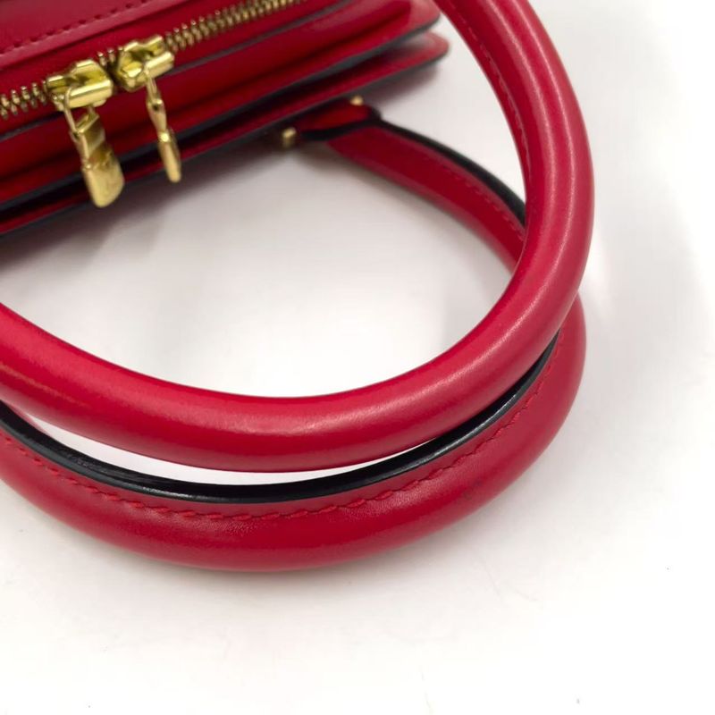 Louis Vuitton Pont Neuf Epi Castilian Red Leather Red Handbag Gold M52057