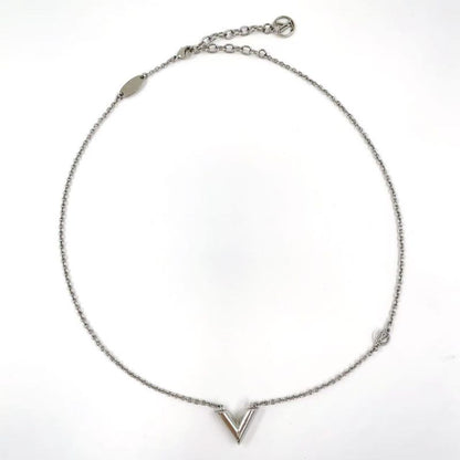Louis Vuitton Escential V Metal Silver Necklace M63197