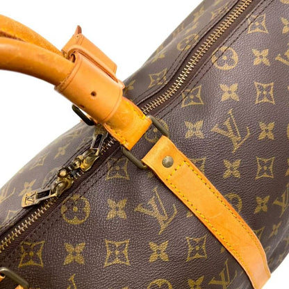 Louis Vuitton Keepall 50 Monogram Leather X PVC Brown Boston Bag Gold M41426