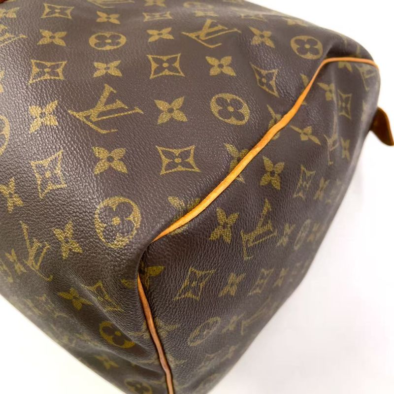 Louis Vuitton Keepall 50 Monogram Leather X PVC Brown Boston Bag Gold M41426