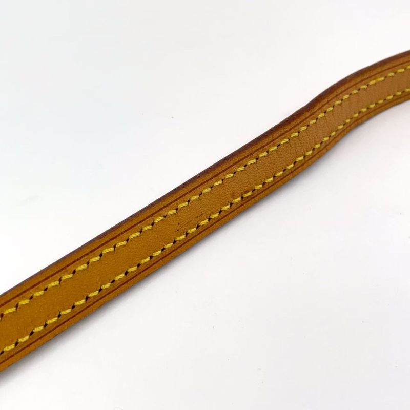 Louis Vuitton Shoulder Strap Leather Beige Gold J00145