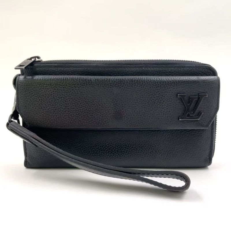 Louis Vuitton Zippy Wallet Aerogram Noir Black RFID Compatible Leather Black