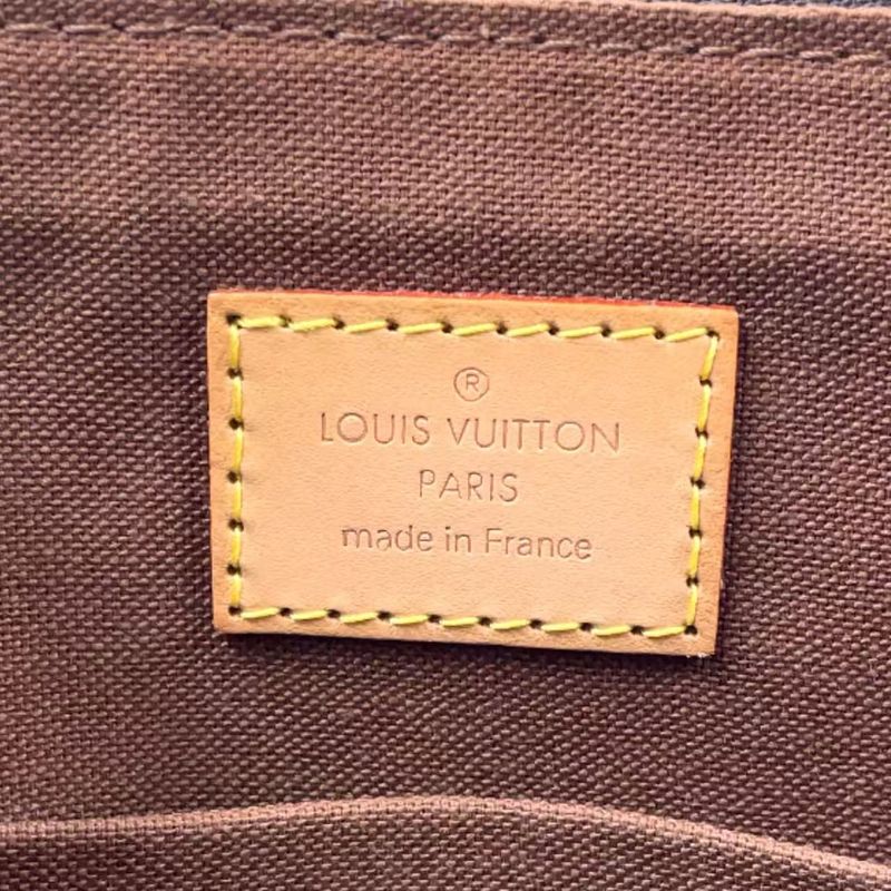 Louis Vuitton Popincourt O Monogram Leather × PVC Brown Tote Bag Gold M40007