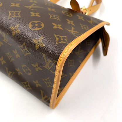 Louis Vuitton Popincourt O Monogram Leather × PVC Brown Tote Bag Gold M40007
