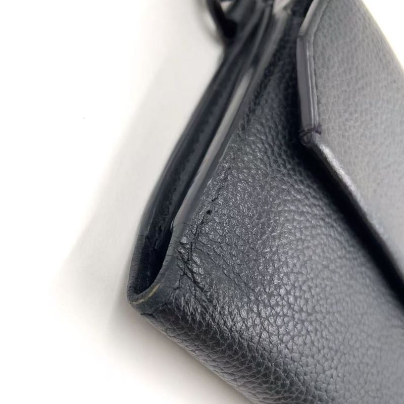 Louis Vuitton Zippy Wallet Aerogram Noir Black RFID Compatible Leather Black