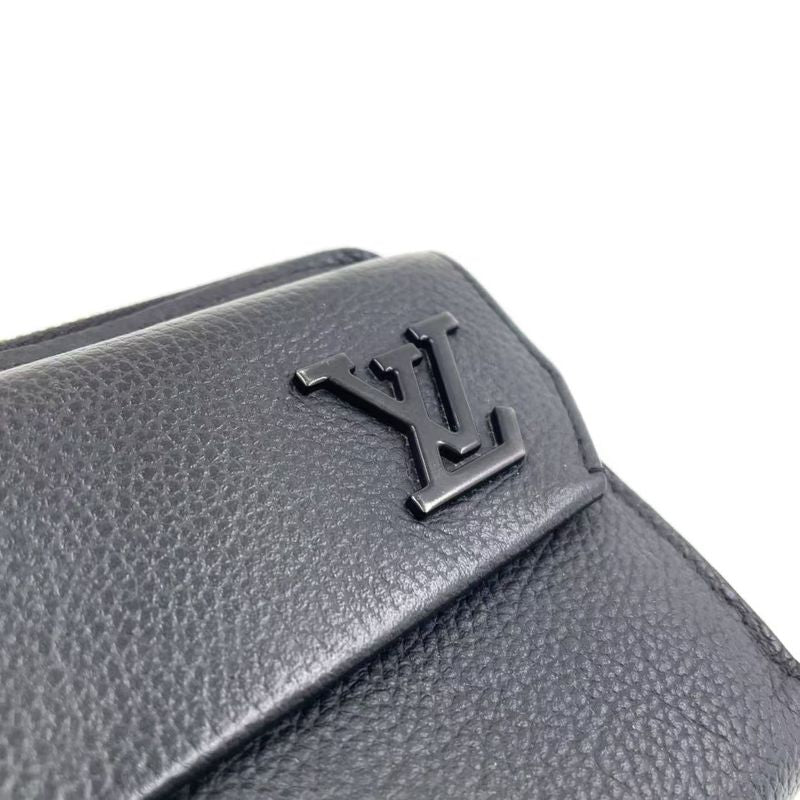 Louis Vuitton Zippy Wallet Aerogram Noir Black RFID Compatible Leather Black