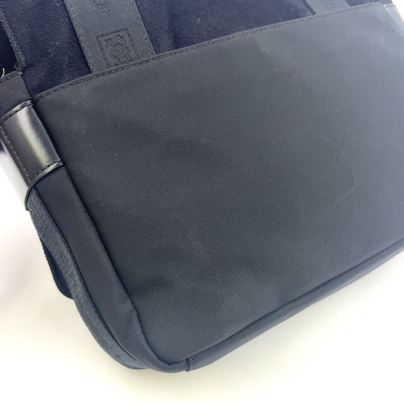 Chanel Sport Line Logo Serial No 9 Leather X Nylon X Felt Black Shoulder Bag