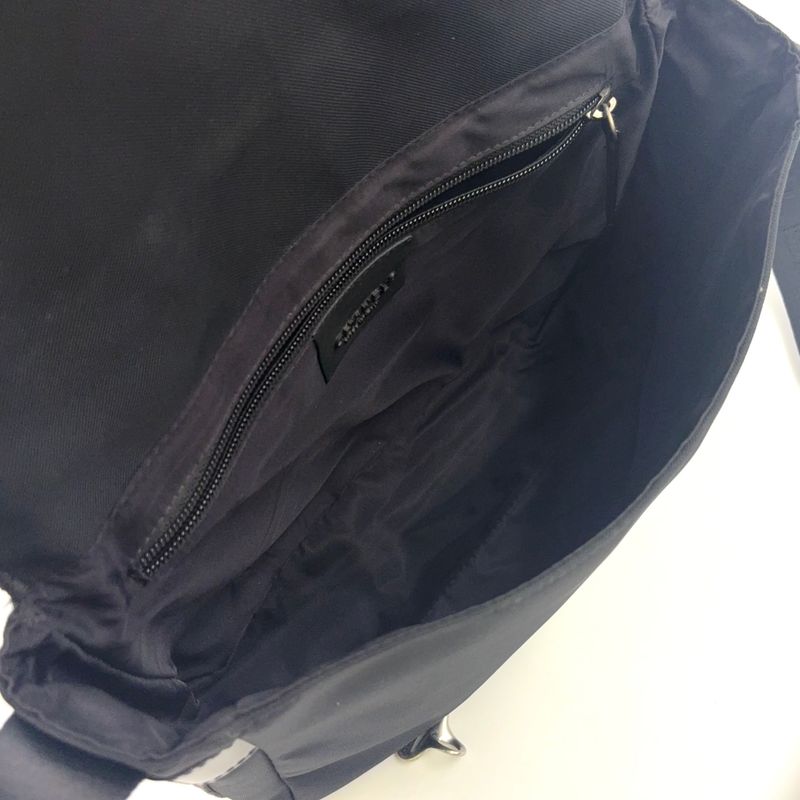 Chanel Sport Line Logo Serial No 9 Leather X Nylon X Felt Black Shoulder Bag