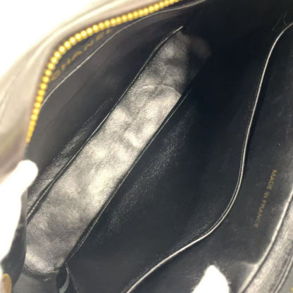 Chanel Matelasse Zipper Serial No 3 Lambskin Black Shoulder Bag Gold