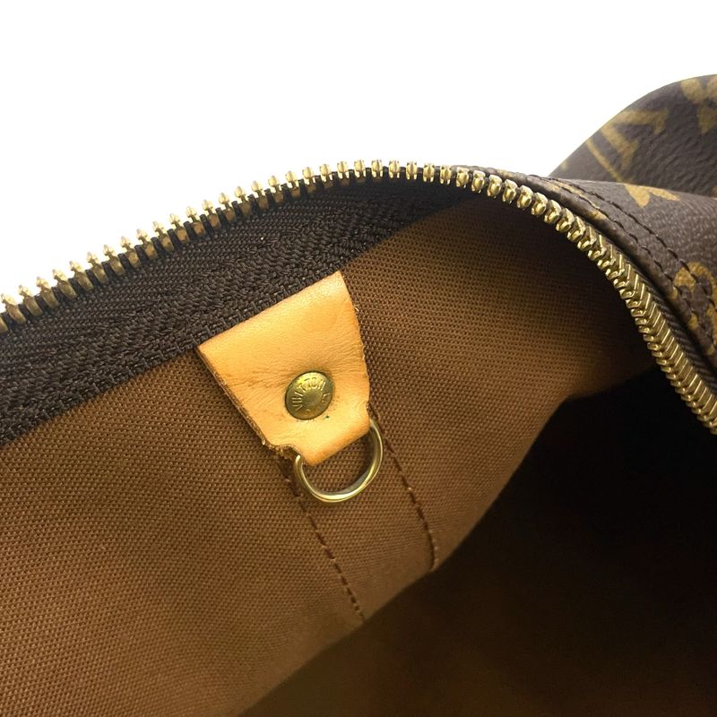 Louis Vuitton Keepall 50 Monogram Leather X PVC Brown Boston Bag Gold M41426