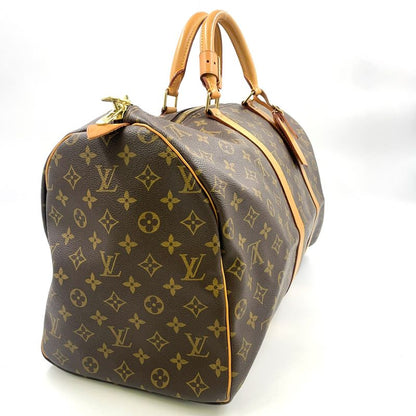 Louis Vuitton Keepall 50 Monogram Leather X PVC Brown Boston Bag Gold M41426