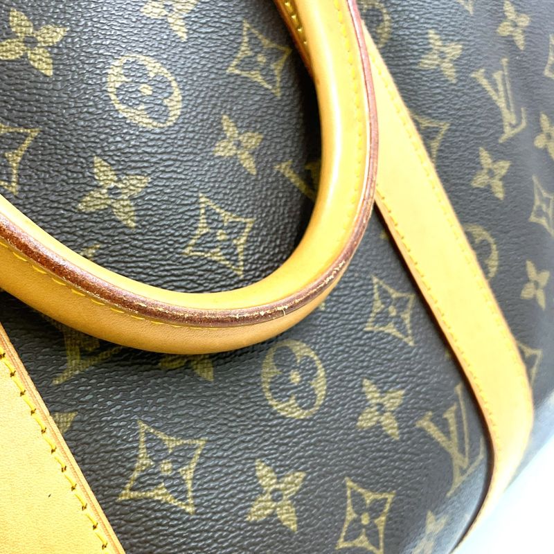 Louis Vuitton Keepall 50 Monogram Leather X PVC Brown Boston Bag Gold M41426