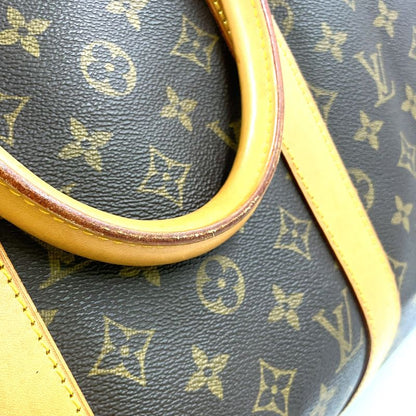 Louis Vuitton Keepall 50 Monogram Leather X PVC Brown Boston Bag Gold M41426